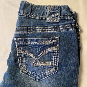 Amethyst Jeans Junior Sz 0. White Stitching RN 119815 Skinny
